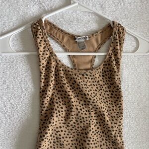 Forever 21 Tan and Black Tank Top